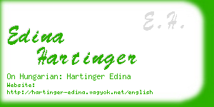 edina hartinger business card